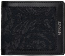 Black Barocco Bifold Wallet