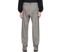 Gray O-Project Elasticized Trousers