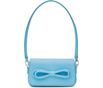 Blue Puffed Bow Shoulder Bag