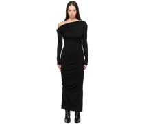 SSENSE Exclusive Black 'Elemental by ' Manahou Midi Dress