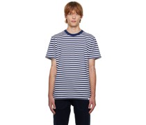 Navy & White Niels Classic Stripe T-Shirt