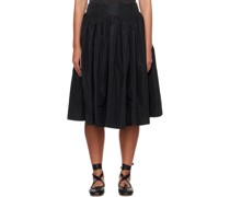 Black Murano Midi Skirt