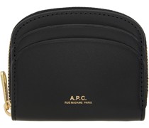 Black Demi-Lune Mini Compact Wallet