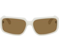 White Linda Farrow Edition Square Sunglasses