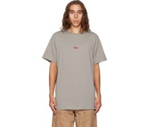 Gray Embroidered T-Shirt