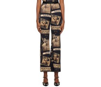 Black Collage Trousers