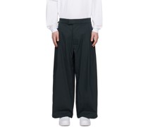 Green Pleated Trousers