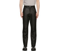 Black Stevie Leather Pants