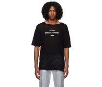 Black Printed T-Shirt
