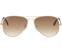 Gold Aviator Classic Sunglasses