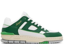 Green & White Area Lo Sneakers