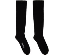 Black Knee High Socks