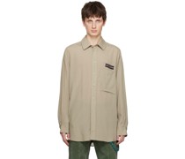 Taupe Patch Shirt