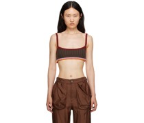 Brown Cropped Tank Top