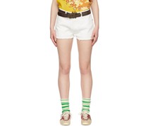 White Denim Shorts