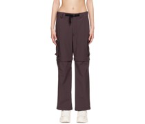 Brown Convertible 3L Track Pants