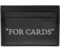 Black Quote Bookish Card Holder