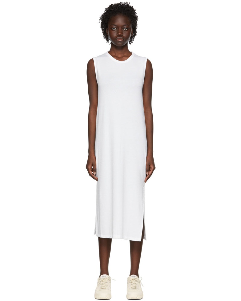 Rag & Bone Damen White Rayon Mid-Length Dress