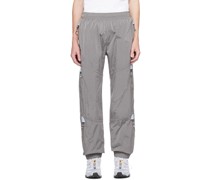 Gray Crinkled Lounge Pants