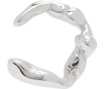 Silver Small Lava Single Ear Cuff
