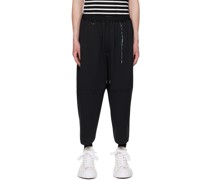 Black Deformed Trousers