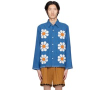 Indigo Flower Shirt