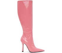 Pink Pointed Tall Boots