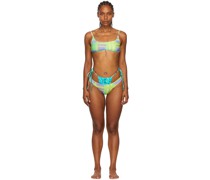 SSENSE Exclusive Green Recycled Nylon Bikini