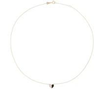 Gold Folded Heart Necklace