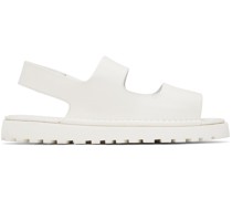 White Gomme Sanpomice Sandals