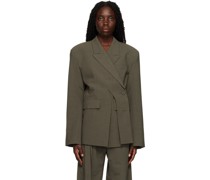 Green Split Blazer