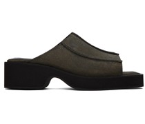 Gray Frame Sandals