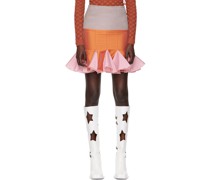 SSENSE Exclusive Gray & Orange Midi Skirt