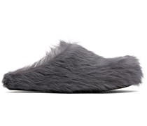 Gray Fussbett Sabot Loafers