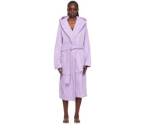 Purple Hooded Bathrobe