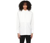 White Pleated Shirt
