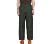 Khaki Quilted Trousers