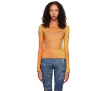SSENSE Exclusive Orange Fedra Long Sleeve T-Shirt