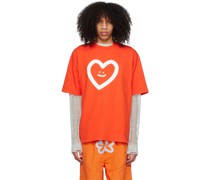 SSENSE Exclusive Orange Smiley Star T-Shirt