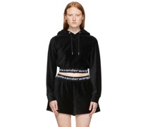 Black Cotton Hoodie