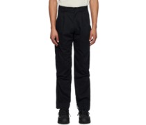 Black Pleated Cargo Pants