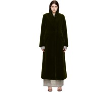 SSENSE Exclusive Brown Long Faux-Fur Coat