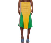 SSENSE Exclusive Green & Yellow Midi Skirt