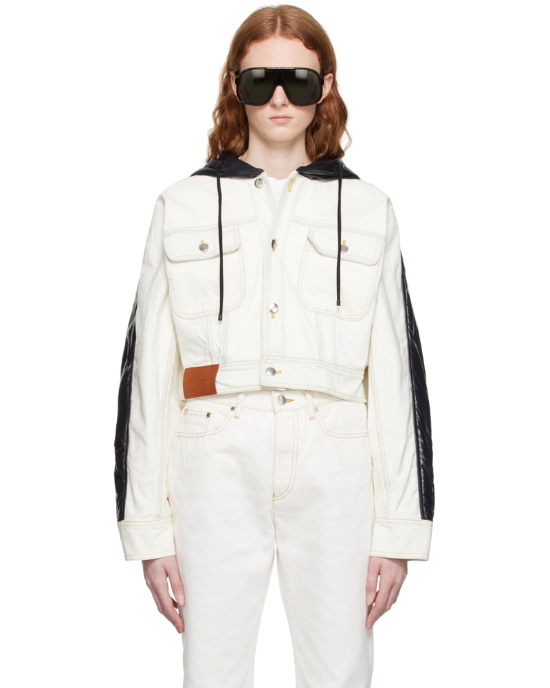 Moncler Damen Moncler Alicia Keys White & Black Flushing Jacket