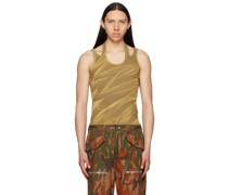 Tan Interlink Tank Top