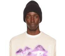 Black Wool Beanie