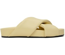 Yellow Oversize Wrapped Sandals
