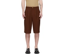 Brown Four-Pocket Shorts