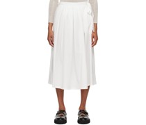 White Donata Midi Skirt