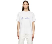 White Yves Klein Edition Signature T-Shirt